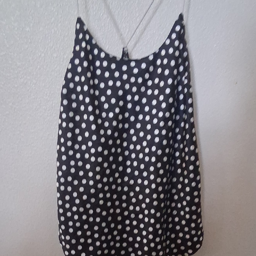 Victoria's Secret Black and White Polka Dot Camisole